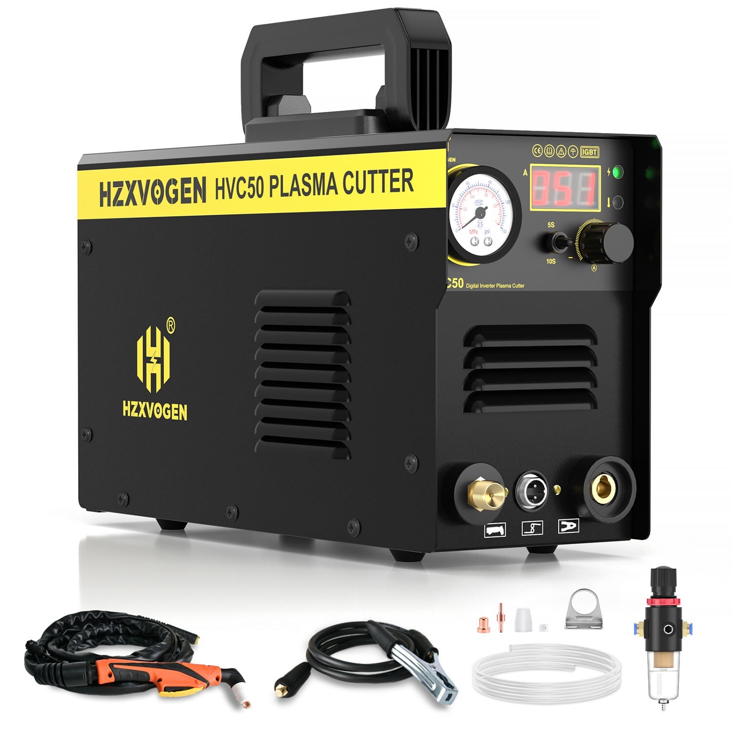 HF Touch Pilot Arc Cutting Machine Plasma Cutter with Quick Air Connector Home