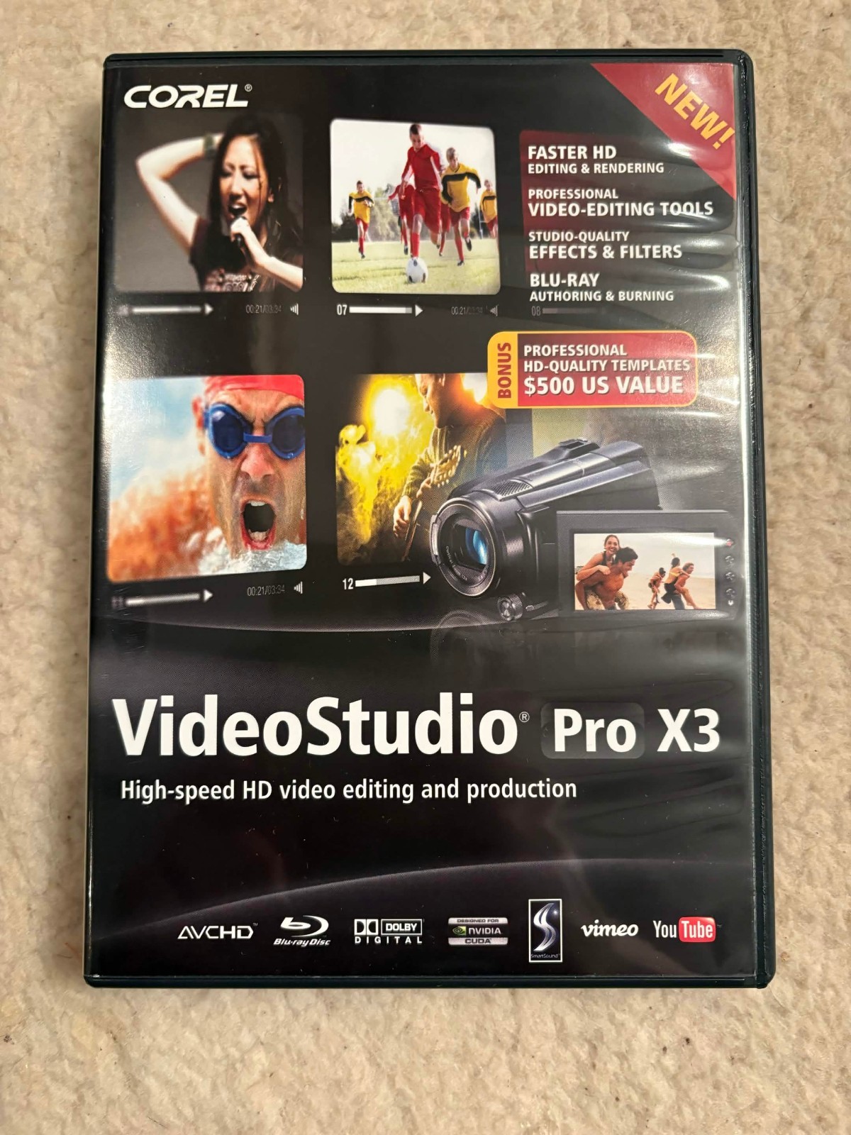 Corel VideoStudio Pro X3 High-Speed HD Video Editing & Production Software