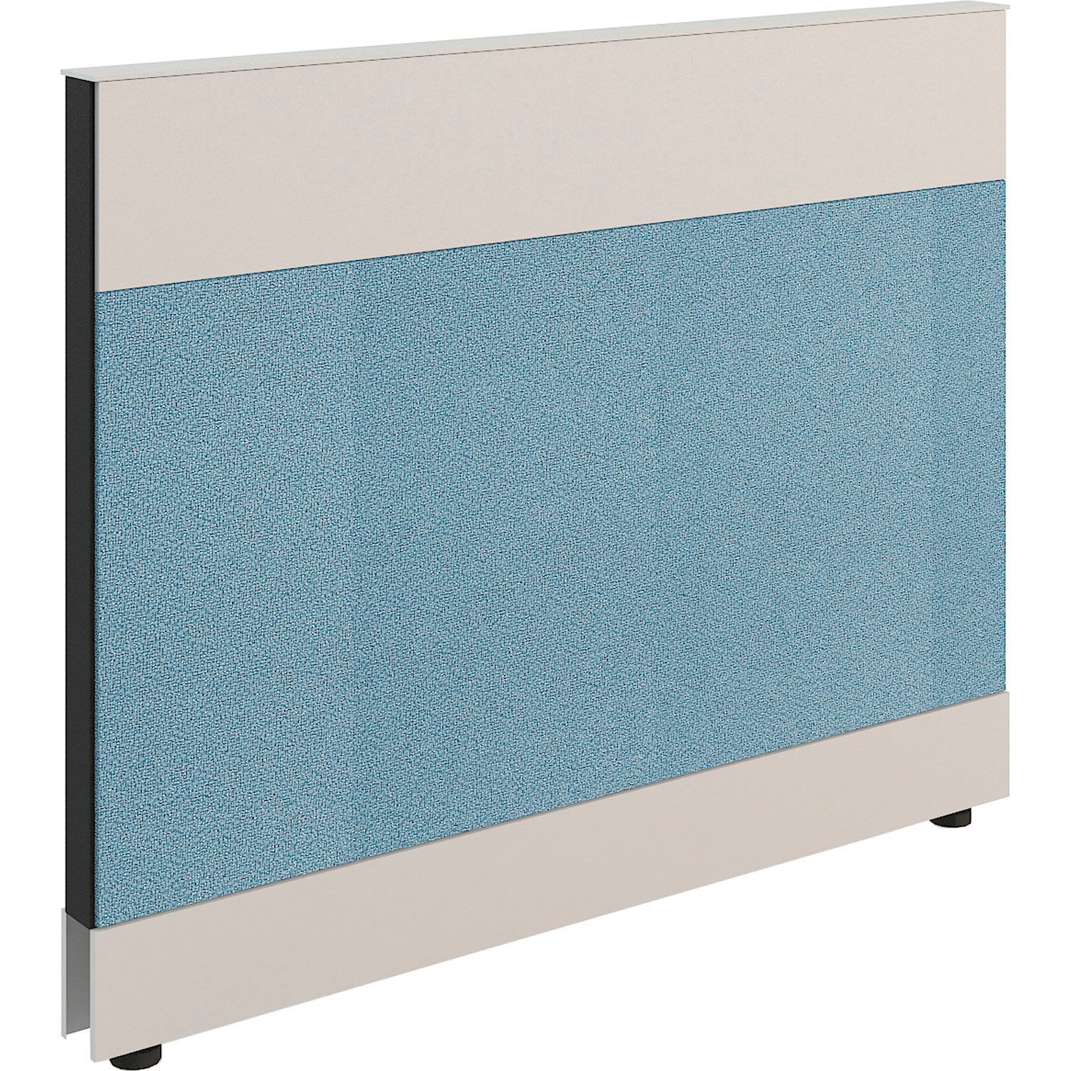Global Industrial Modular Partition Base Panel 48"W x 38"H Blue