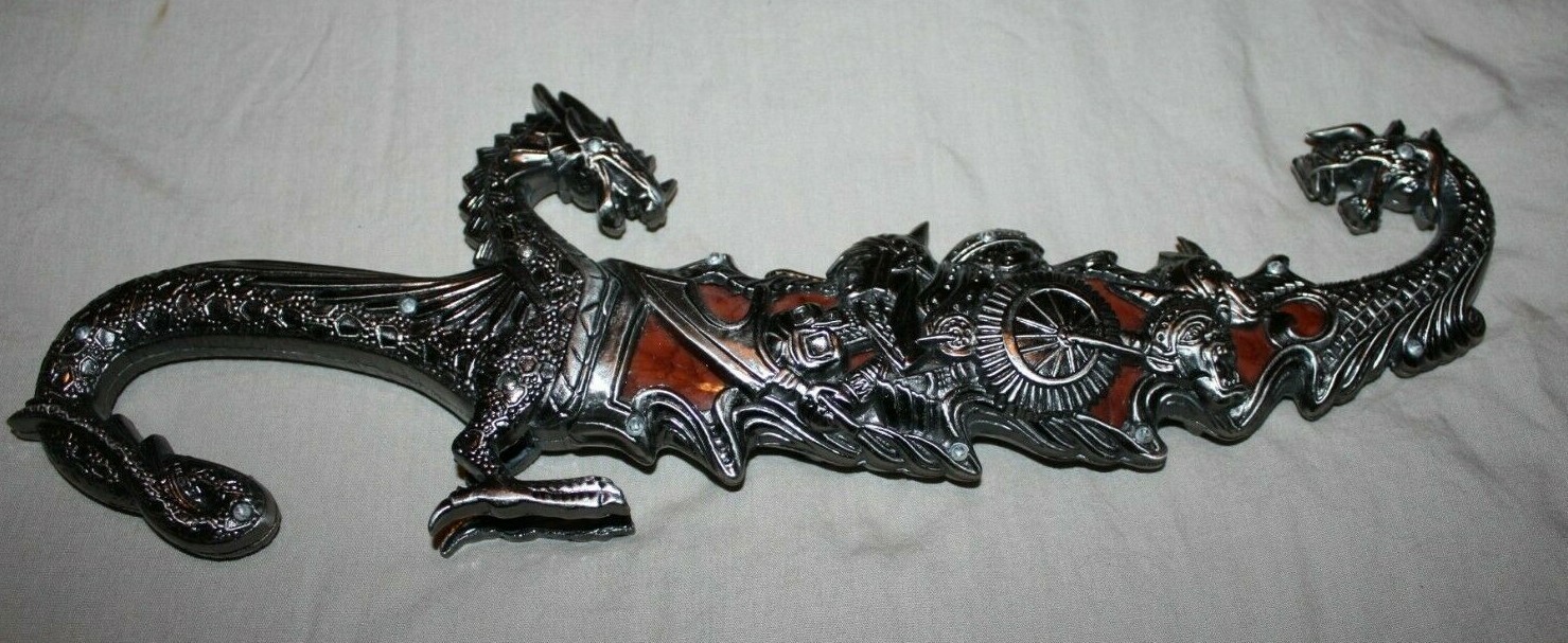 Fantasy 14" Medieval Knight & Dragon Dagger with Sheath