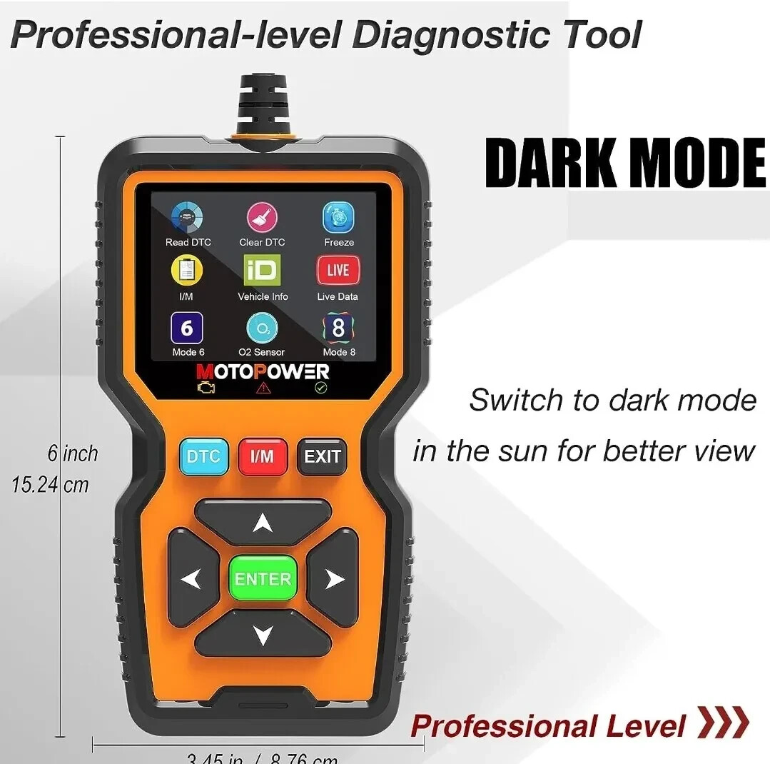 OBD2 Fault Code Reader Universal Car Diagnostic Tool Check Engine ODB Scanner
