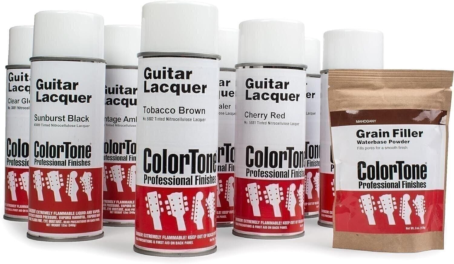 ColorTone Aerosol Finishing Set for 3-Tone Tobacco Sunburst, For Mahogany