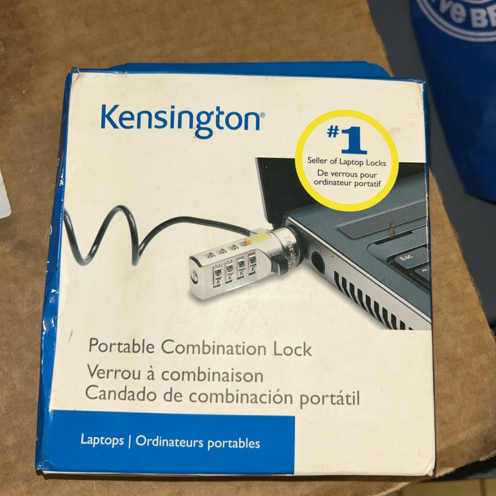 BRAND NEW IN BOX! Kensington Portable Combination Laptop Lock FREE SHIPPING US