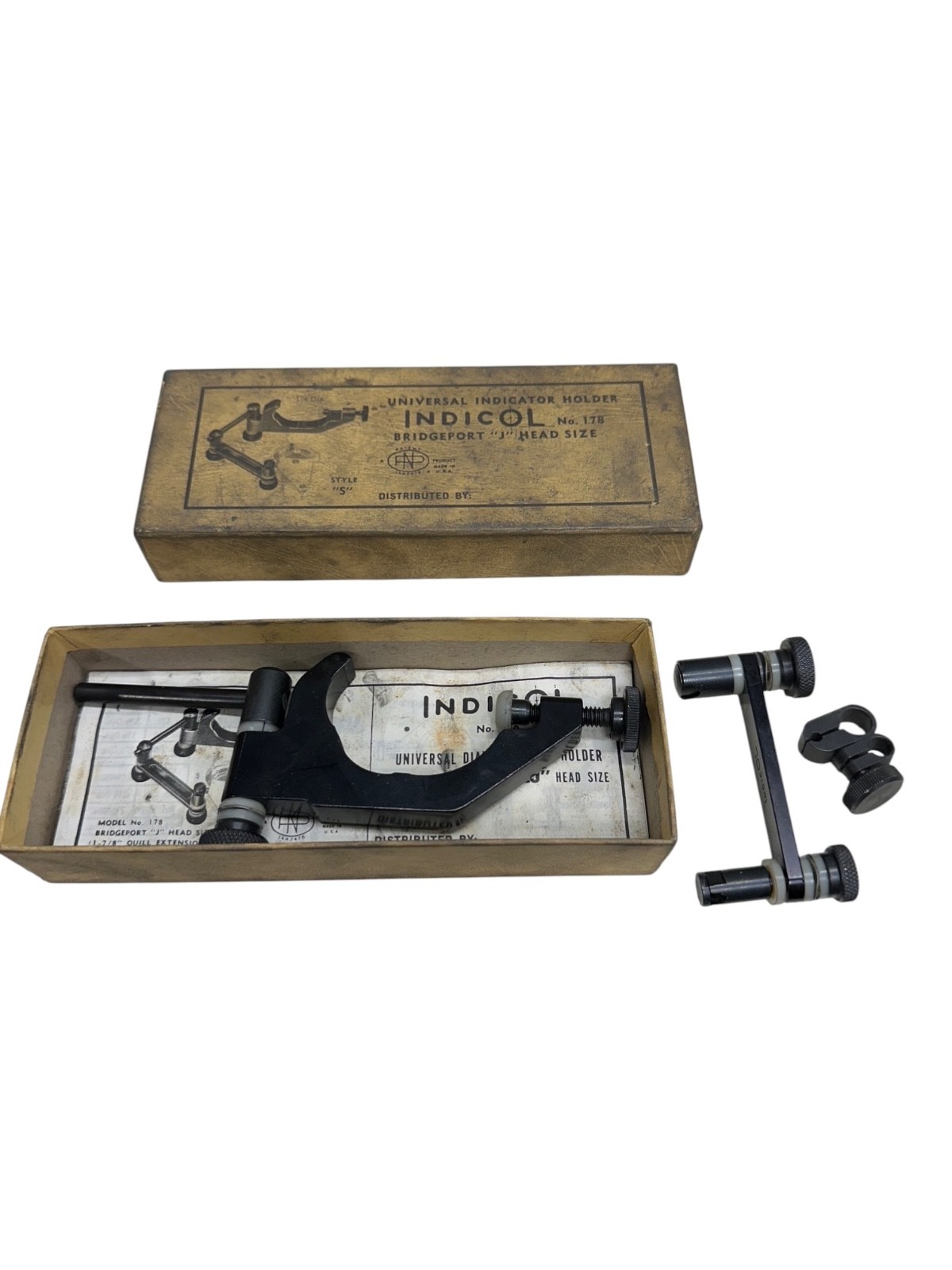 Indicol No. 178 Universal Indicator Holder, Bridgeport “J” Head Size🔥