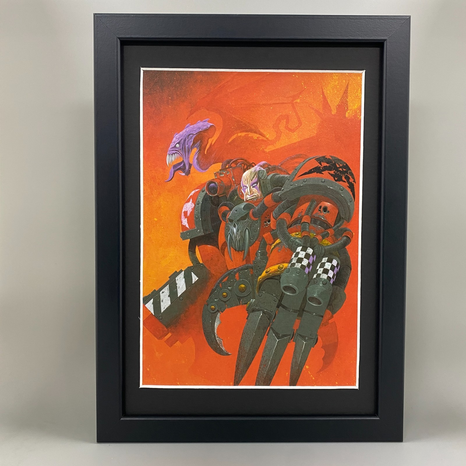 HURON BLACKHEART FRAMED ART RED CORSAIRS CHAOS WAYNE ENGLAND WARHAMMER 40K