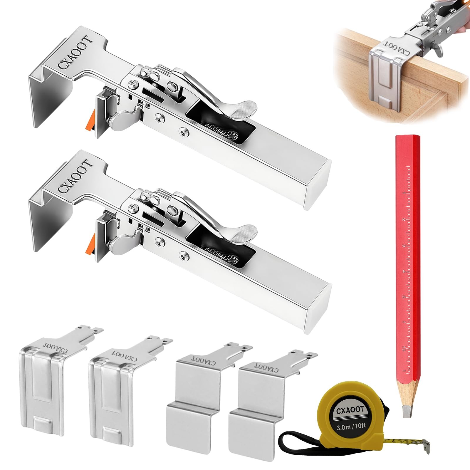 CXAOOT Drawer Front Installation Clamps, Cabinet clamps for installing cabine...