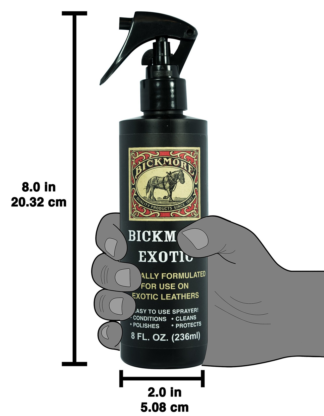 Bickmore Exotic 8Oz (2-Pack) - Specially Formulated Leather Spray Used