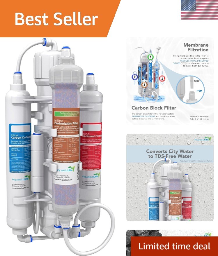 RO Buddie 50 GPD Filtration System – Clean Aquarium Water, Easy Maintenance