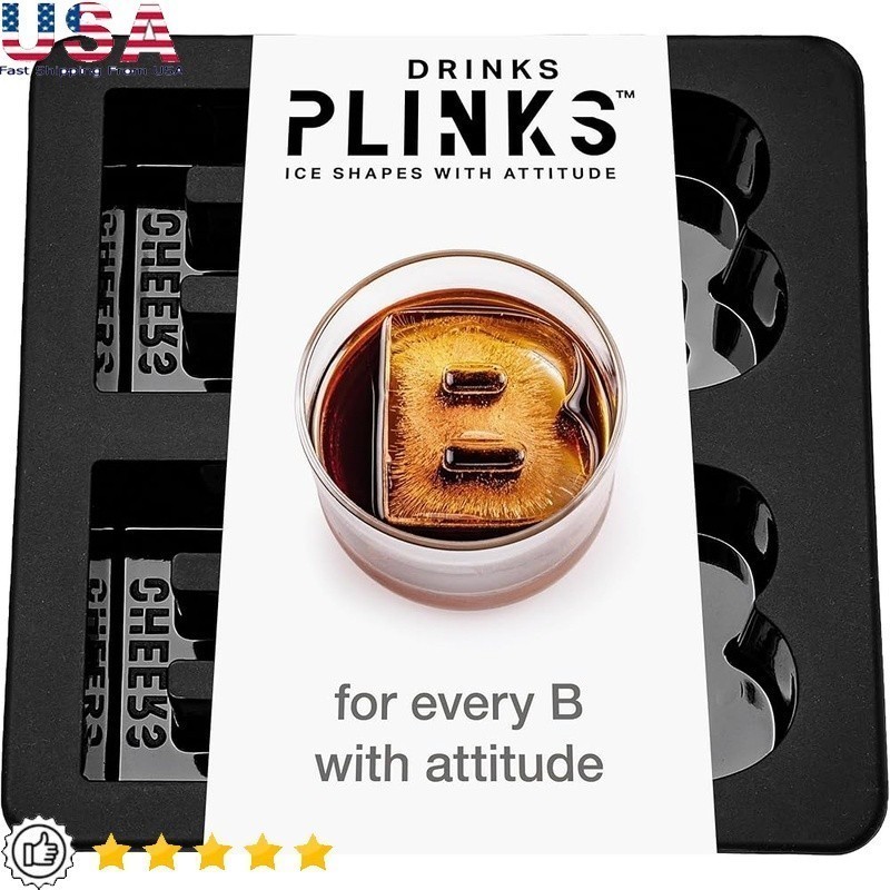 Custom Letter B Silicone Ice Cube Mold Personalized Monogram Gift Drinks New