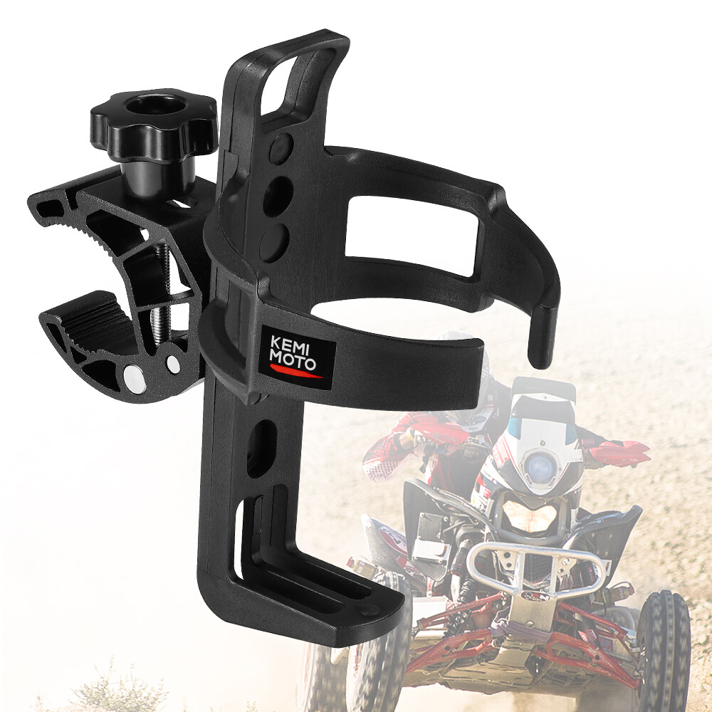 Bottle Cup Holder Drink Beverage Mount For ATV Motorcycle Bicycle Bike Scooter