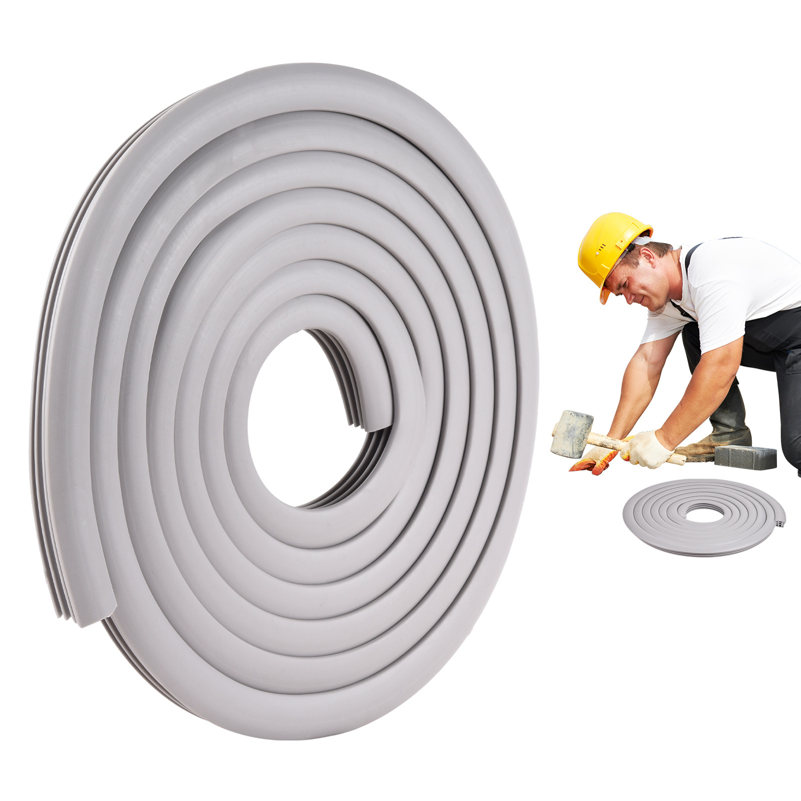 50ft Concrete Expansion Joint Filler 3/4 In Cracks Filler Flexible EPDM Rubber
