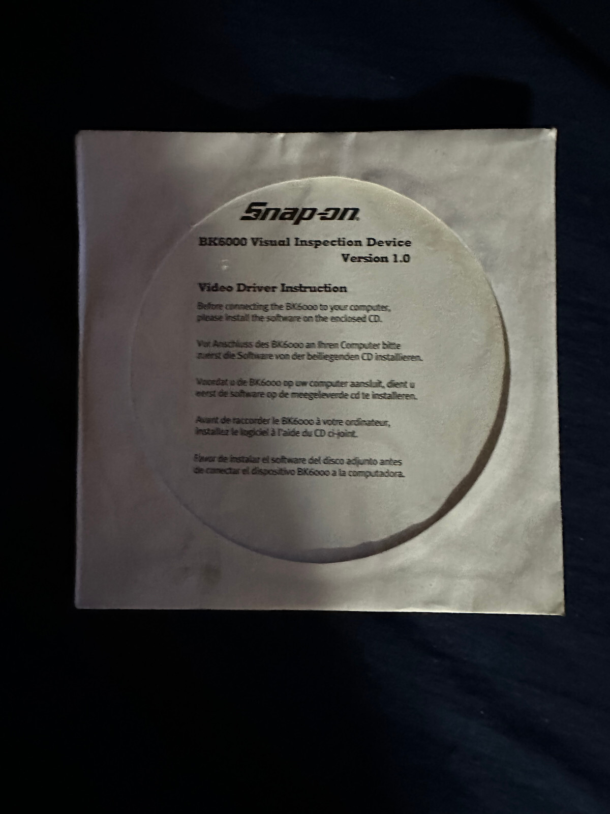 Snap-on Industrial BK6000 Digital Borescope Visual Inspection Device TESTED