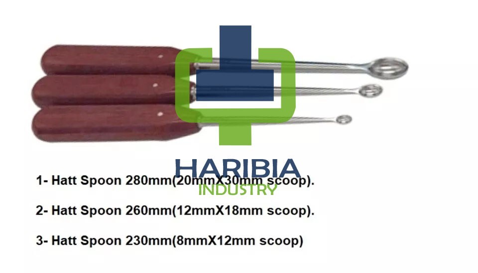 3 Hatt Spoon 280mm, 260mm, 230mm, in Seel Surgical Orthopedics Instruments