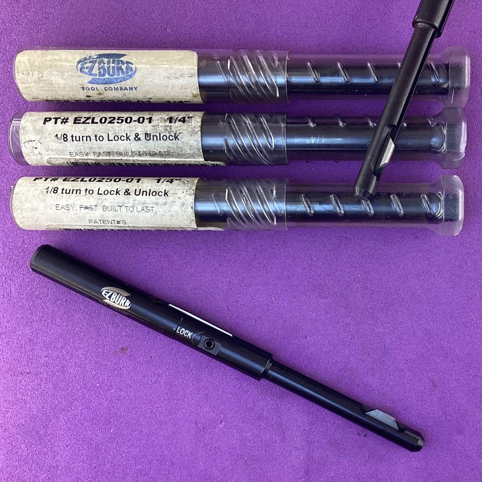 E-Z BURR Tool Co   1/4” Hole DeBurring Tool; 1-5/16” back side depth 🎯Machinist