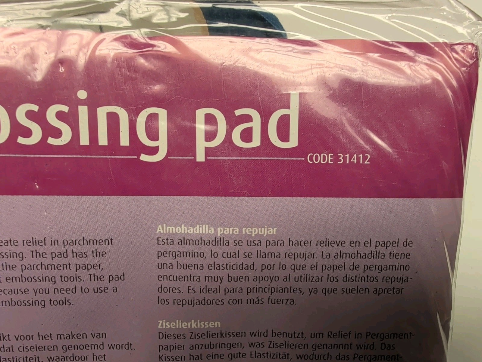 NIP Embossing/Perforating Pad By Pergamano Code 1419 Netherlands