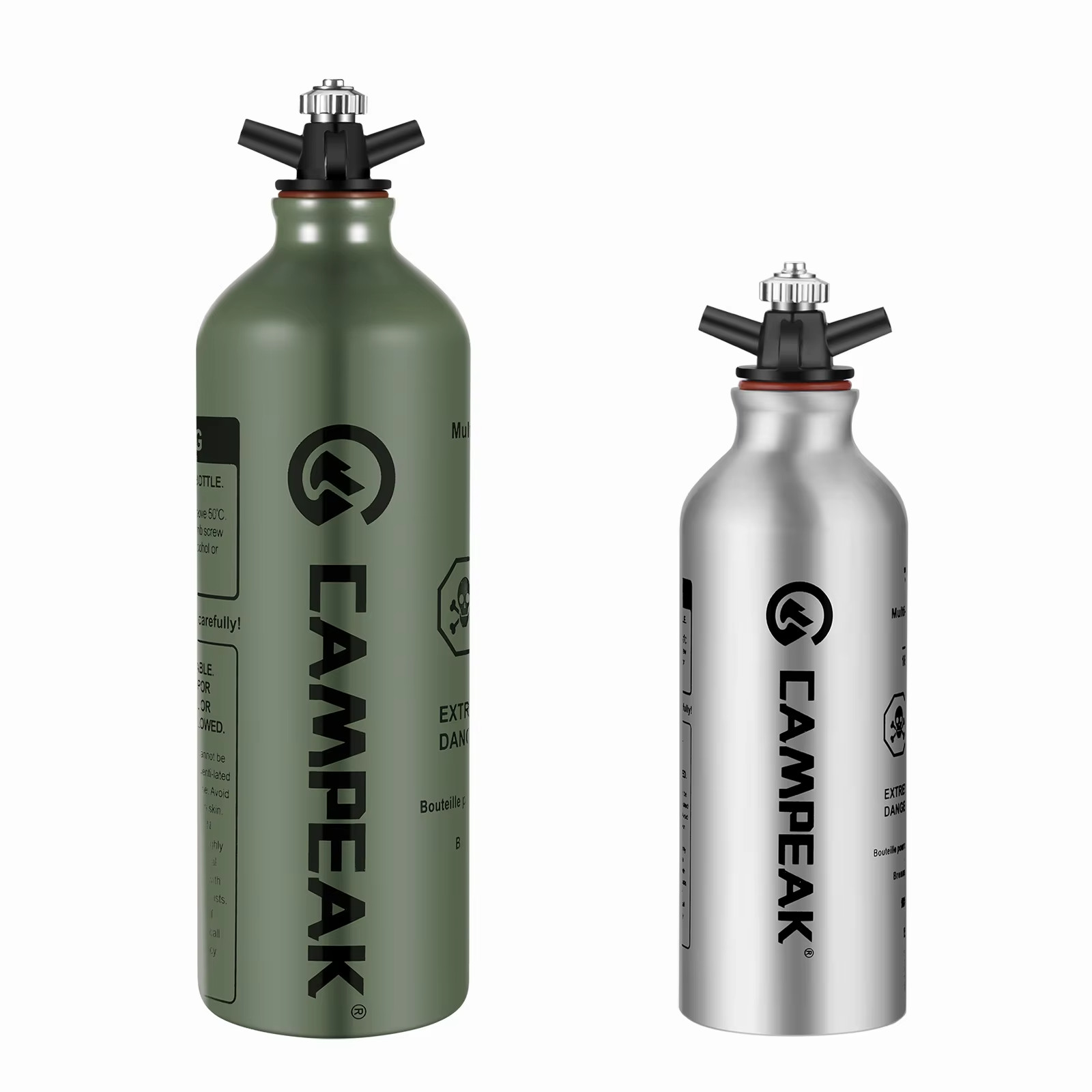 Liquid Fuel Bottle 0.5L/1L Water Bucket for Outdoor Camping with Safety Valve