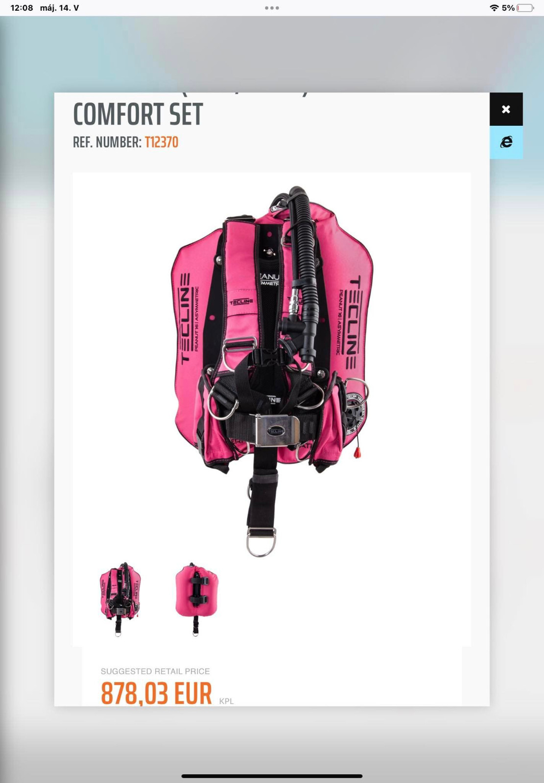 Tecline Peanut 16  Lady Wing Comfort Set Buoyancy Compensator