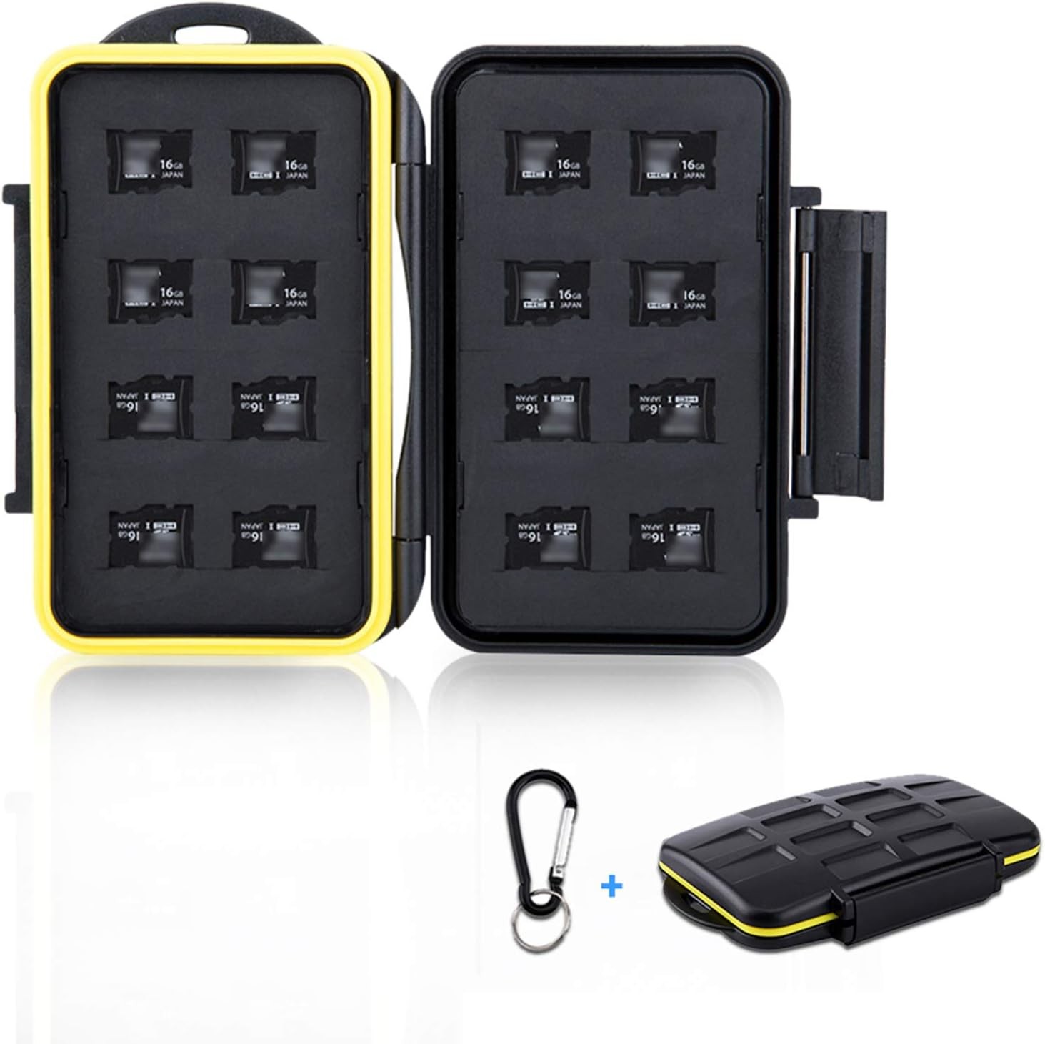 16 Slots Micro SD Card Holder, Micro SD Card Case Micro SD Micro SDHC Micro SDXC