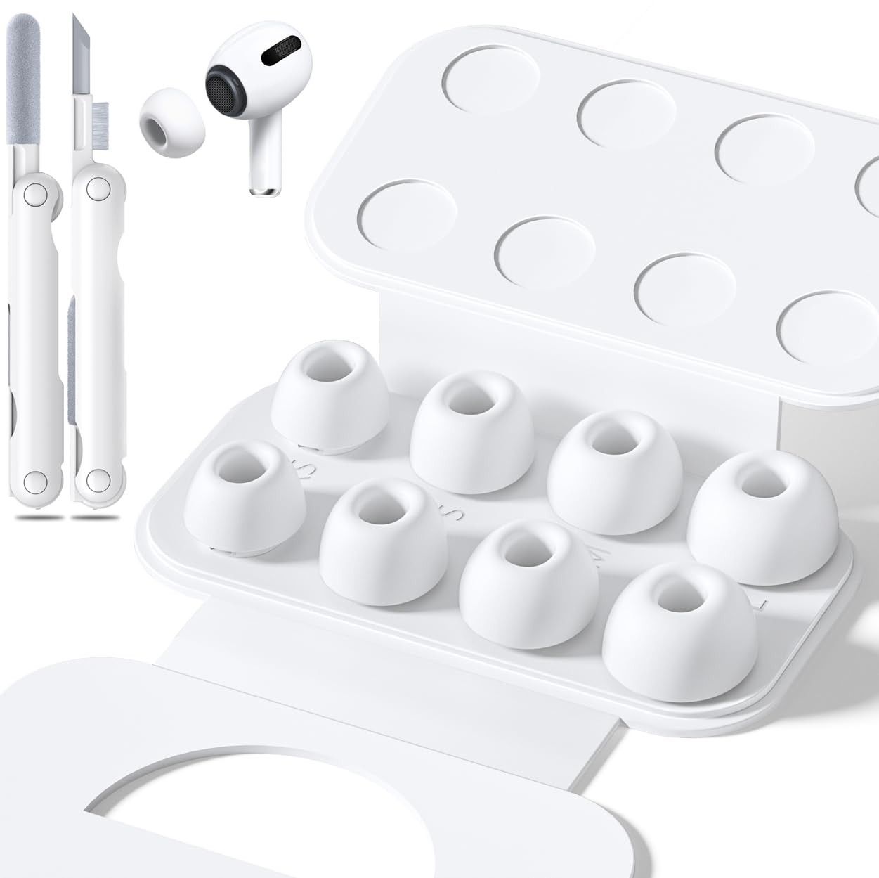 Almohadillas de repuesto para Air Pods Pro de 2.ª y 1.ª generación con caja
