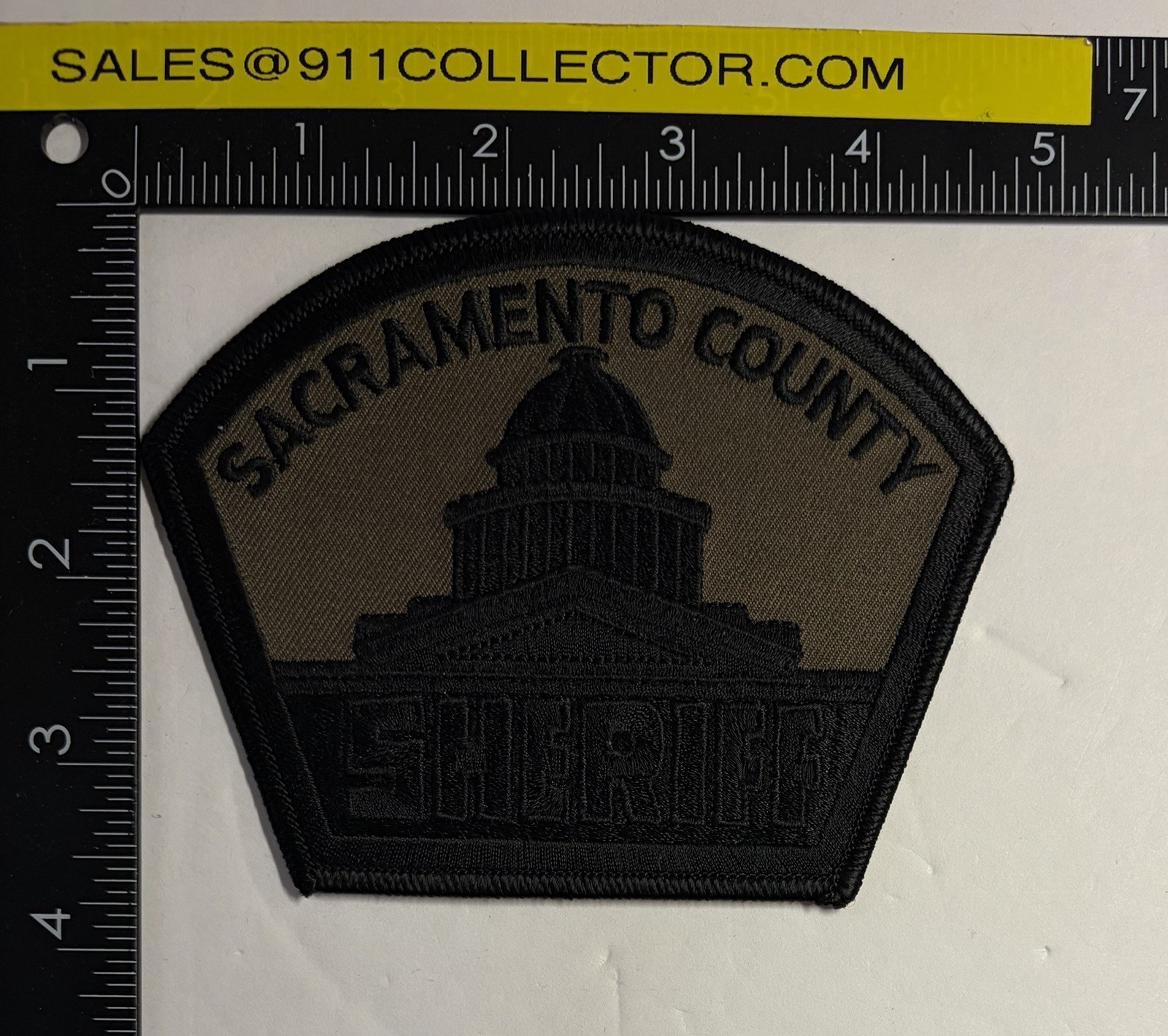 CALIFORNIA SACRAMENTO COUNTY SHERIFF SUBDUED SWAT 2 PATCH SET #D33