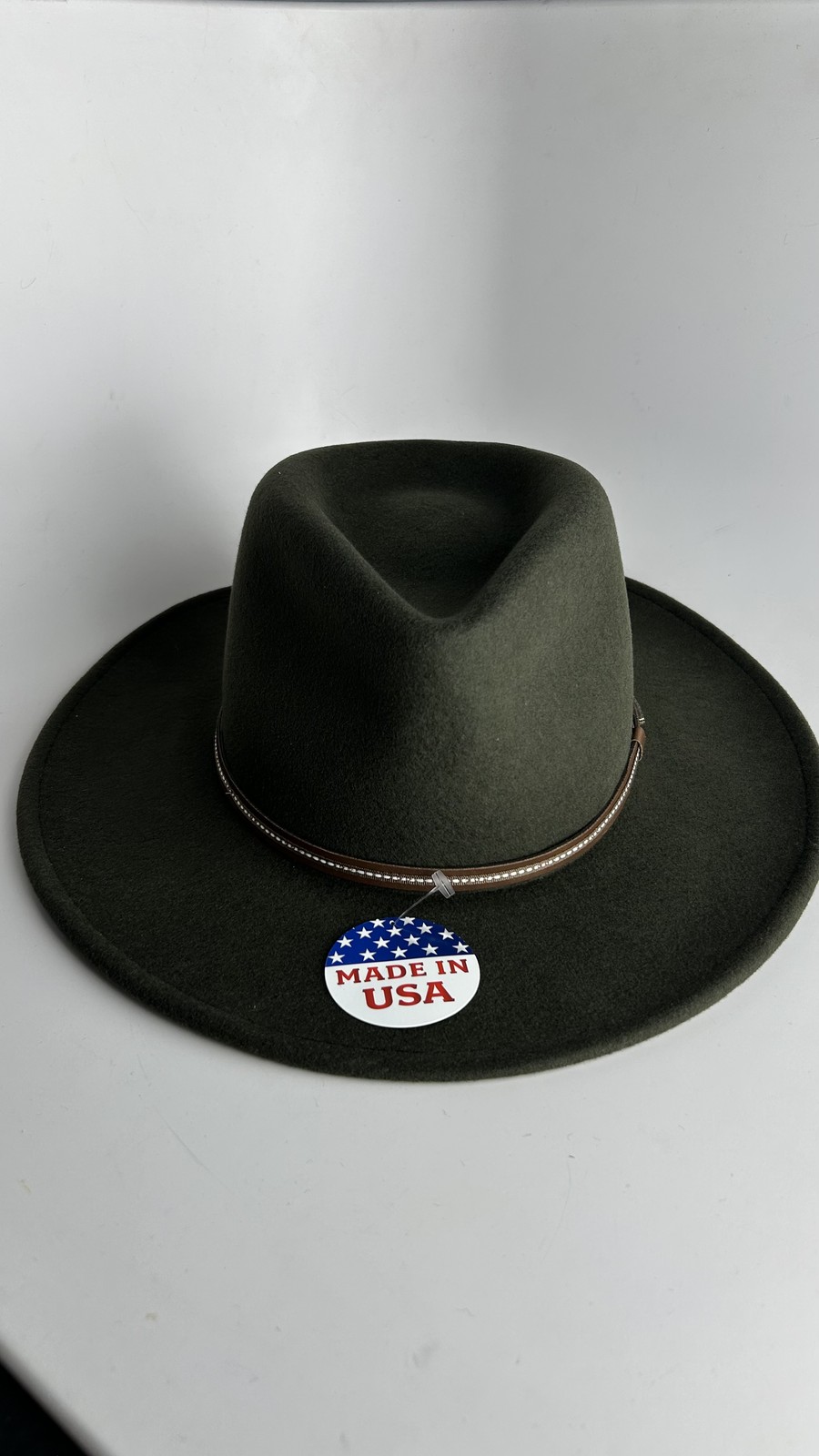 Stetson Mens Gallatin Crushable Wool Hat - Sage - M