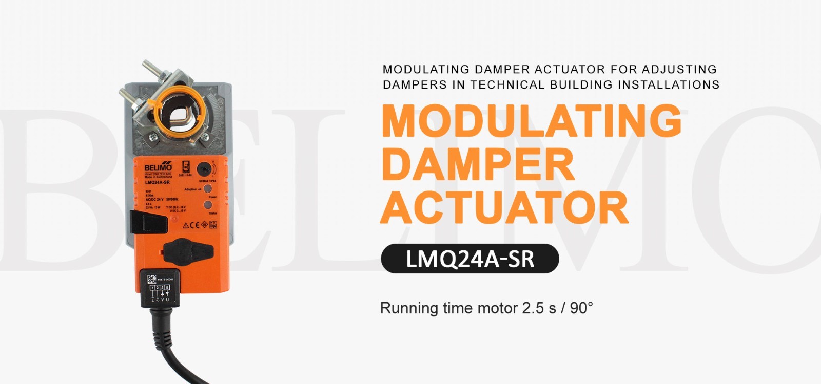 BELIMO Damper actuator LMQ24A-SR for adjusting damper 5Nm HVAC in stock 2.5s new