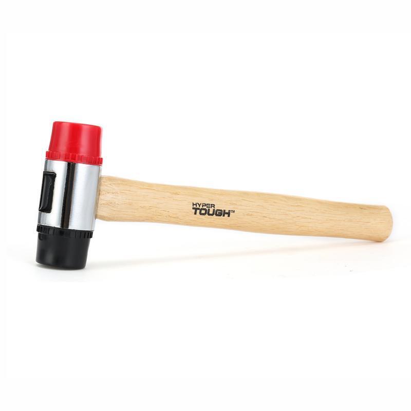 Double Face Mallet Hammer Soft Blow Non Marring Heads Comfortable Grip Durable
