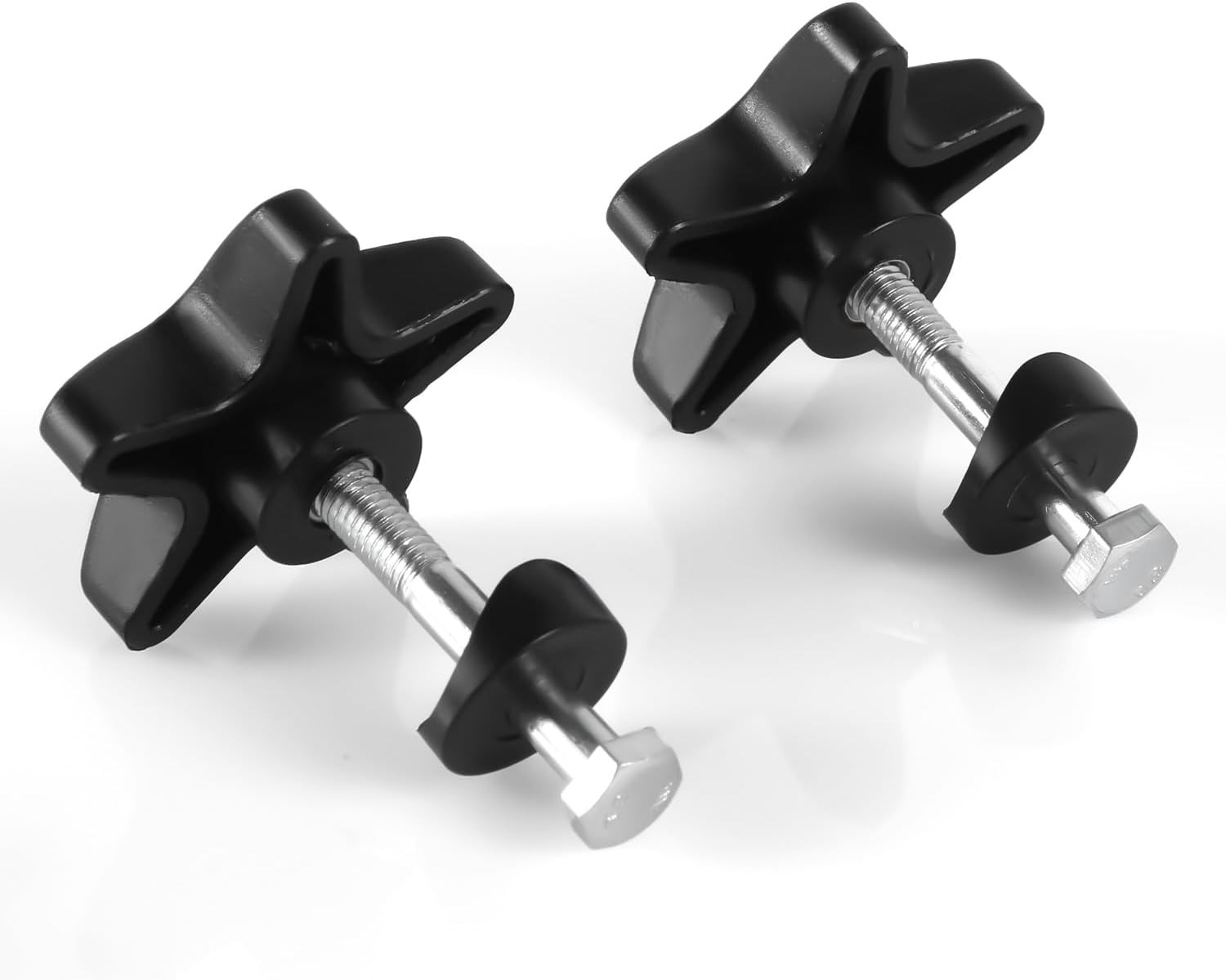 2 Sets Rollator Walker Replacement Knobs, Comfortable Black Plastic Knobs, Unive