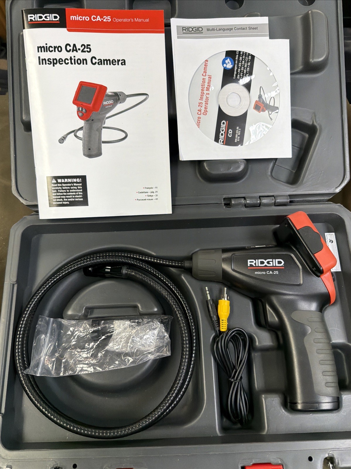 RIDGID Micro CA-25 - Digital Inspection Camera - 40043....FREE S&H!!!