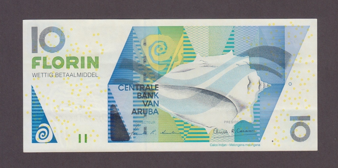 ARUBA P.16a-6496  10 FLORIN  2003  AU  WE COMBINE   2602