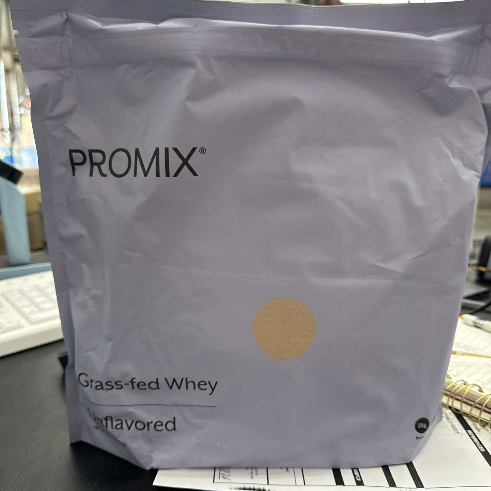 ProMix Nutrition Container of Unflavored Grass-Fed Whey Protein 1 Pound