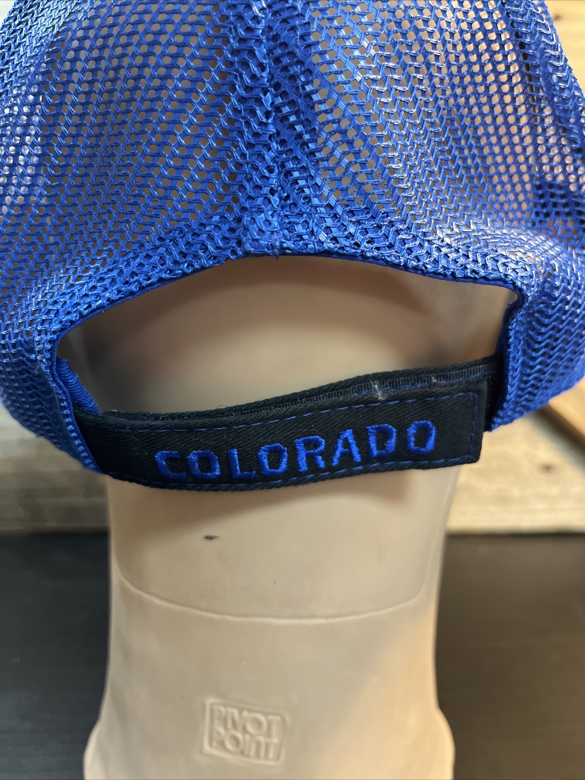 Colorado Moose Trucker Baseball Hat-Cap Strapback Black Blue Mesh