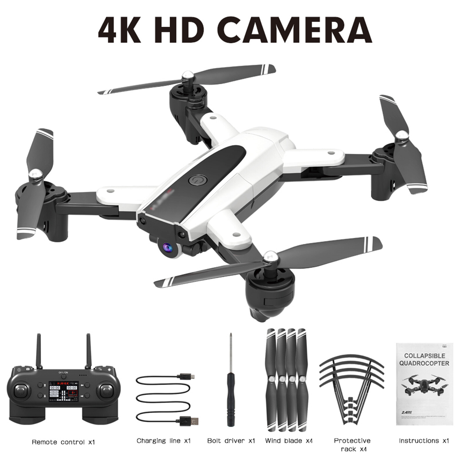 Large Foldable WIFI Remote Control RC Drone Quadcopter Helicopter With HD Camera