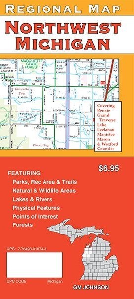 Regional Map of Northwest - Michigan, Michigan, by GMJ Maps