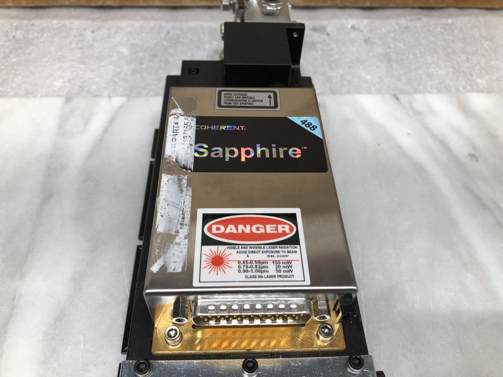 Coherent Sapphire 488-20 Continuous Wave Laser System With Heatsink Cables