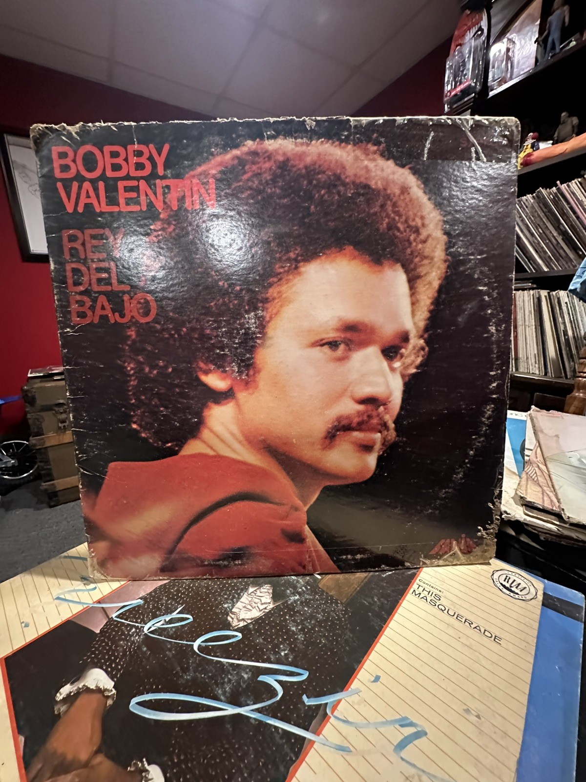 Bobby Valentin – Rey Del Bajo 12" Vinyl LP Salsa Latin 1974 Fania Records RARE