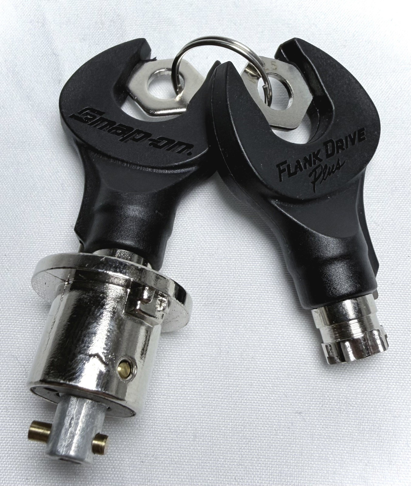 Snap On Flank Drive Lock Cylinder Key Set #K525 - 2 Keys