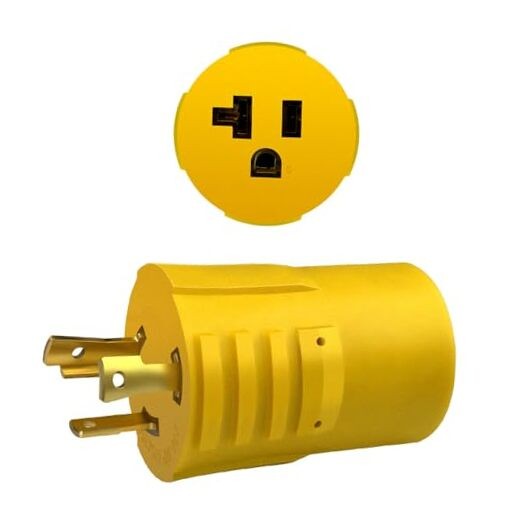 NEMA Locking L5-30P to 5-15/20R Compact 120V 30 Amp to 120V 20Amp Household