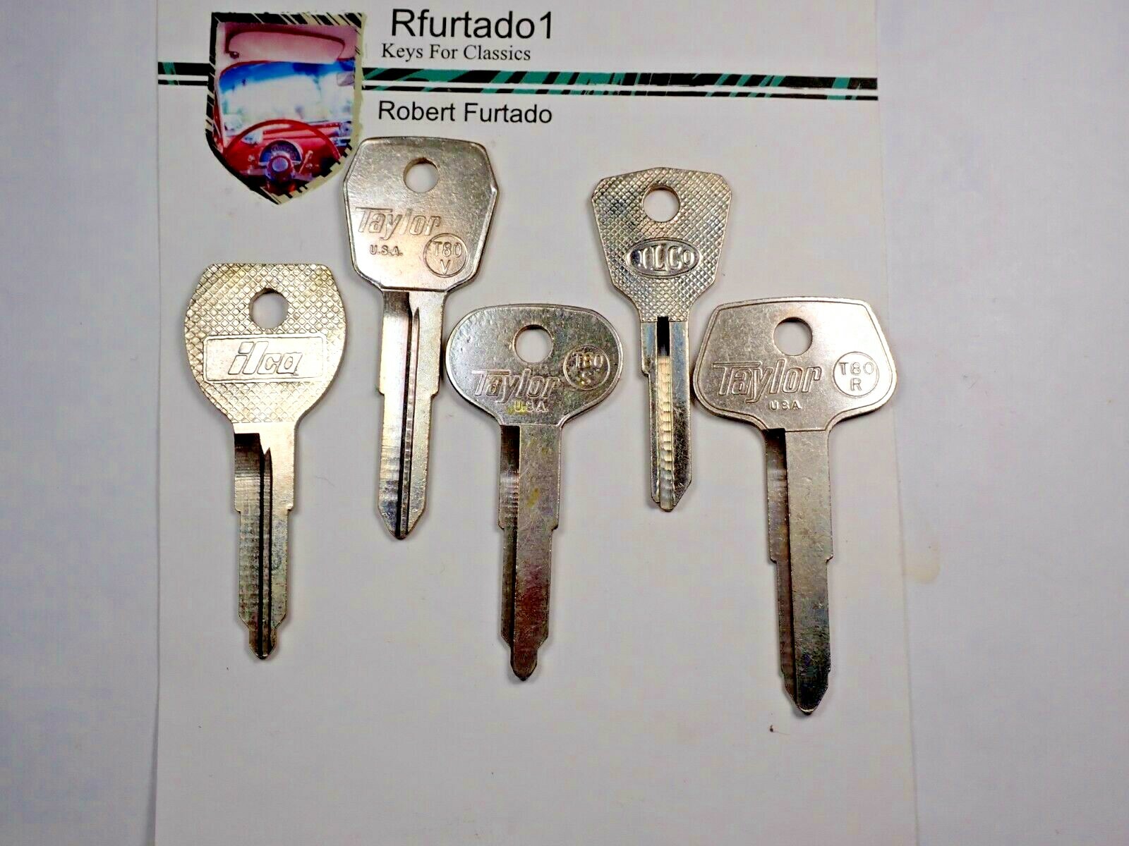 Key Blank for Toyota primary key 1960's to 1981 (see code series) T61A-C-D-E-F