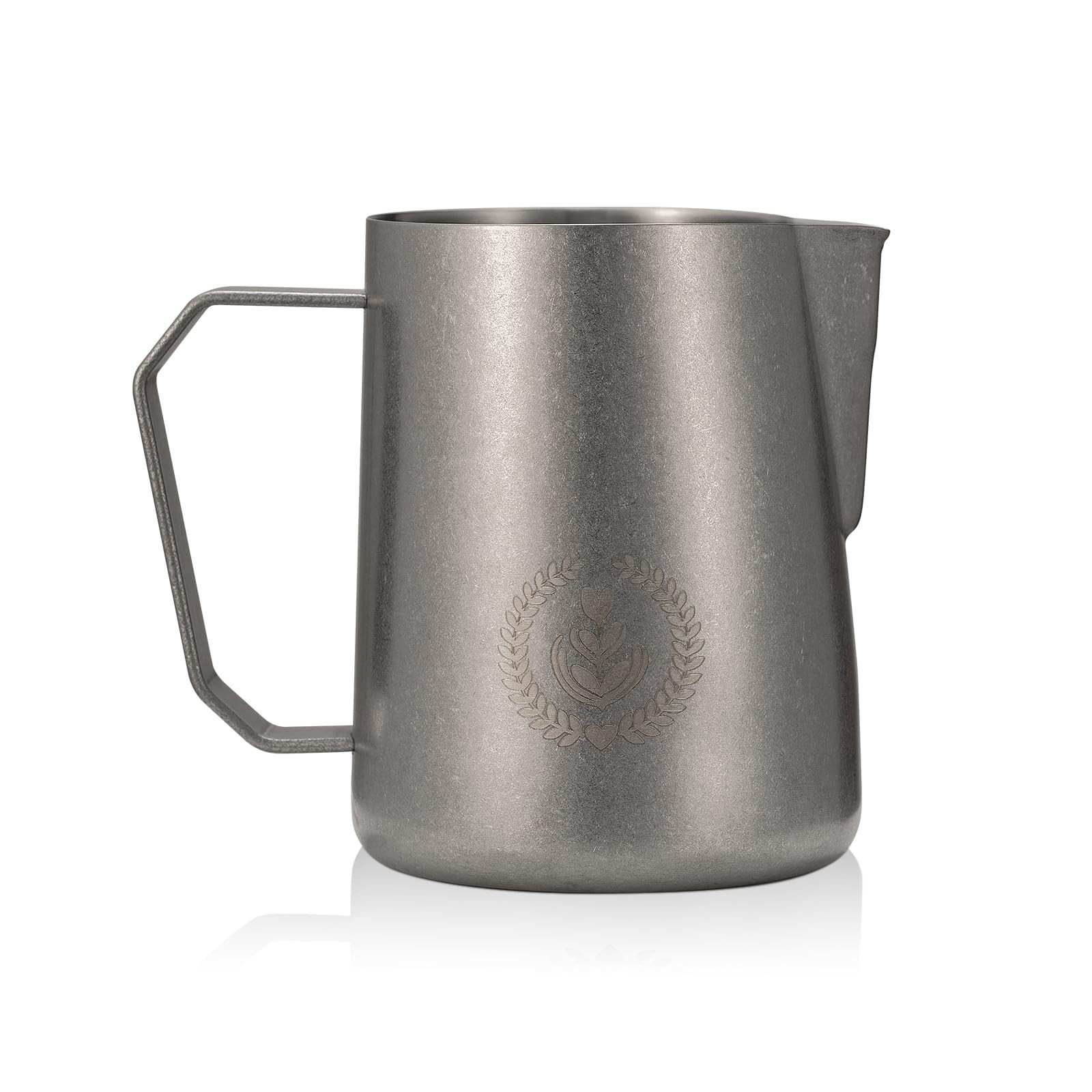 Milk Frothing Pitcher - 15.4oz/450ml Barista Milk Frother Cup, Precise Spout ...