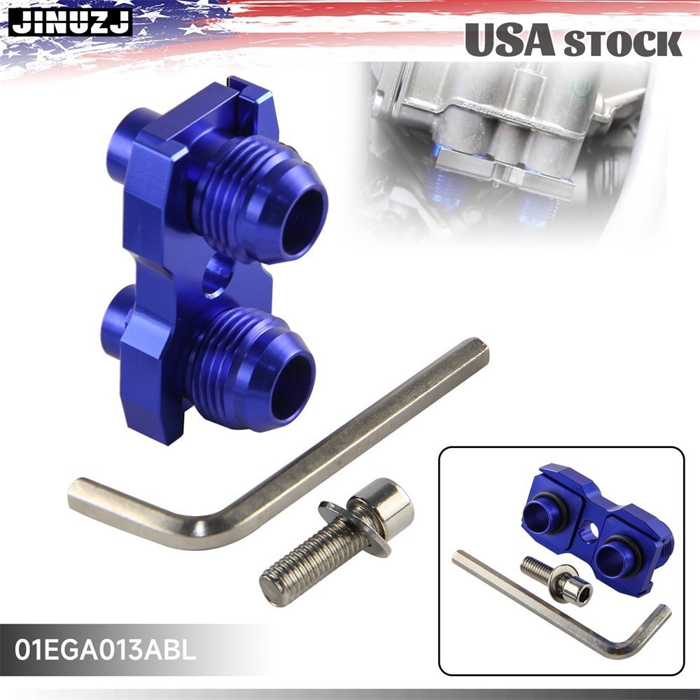 AN10 Oil Cooler Adapter Fitting For BMW E36 E46 E82 E9X 135/335 E46 M3 E90 Blue