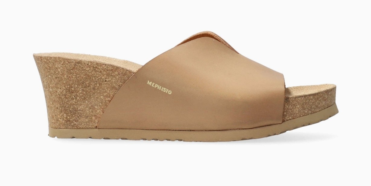 Mephisto Lisane Camel Wedge Comfort Sandal Women's sizes 35-42 NEW!!!
