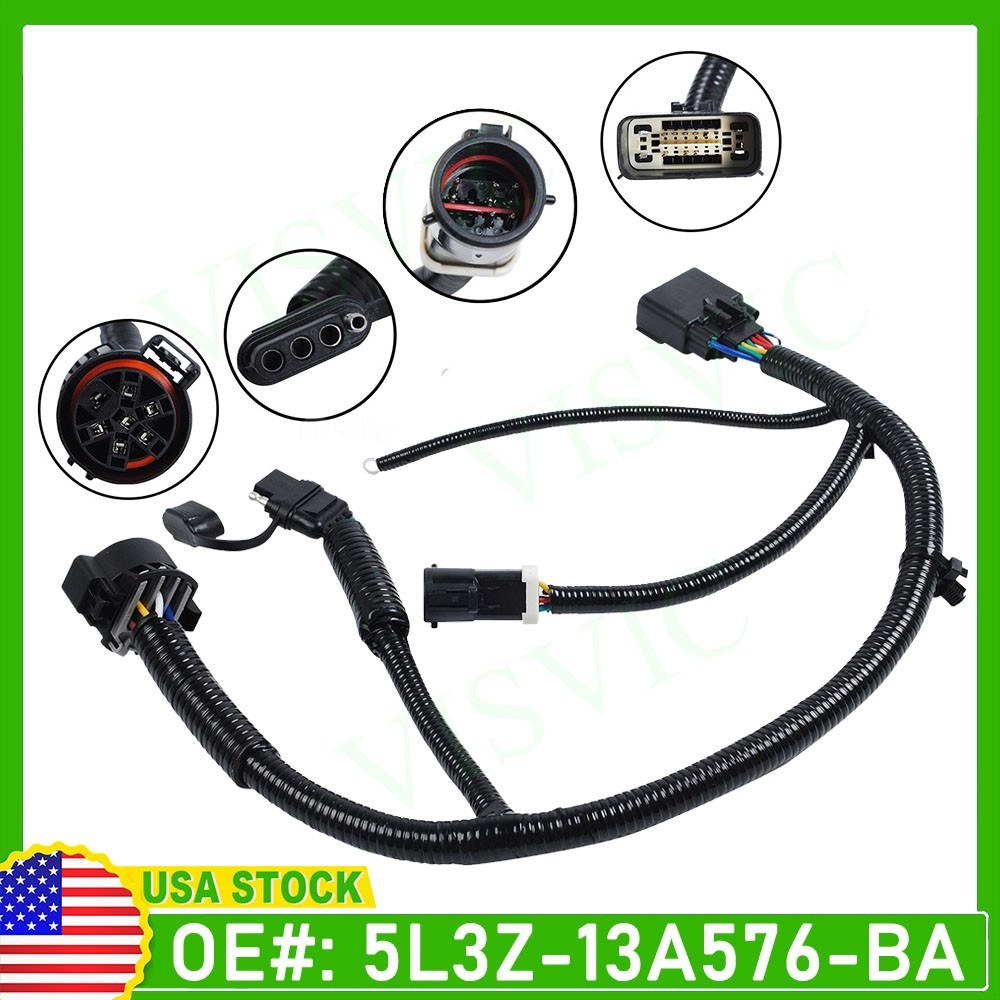 5L3Z-13A576-BA For 2005-08 Ford F150 7 Pin Tow Hitch Wiring Harness Connector