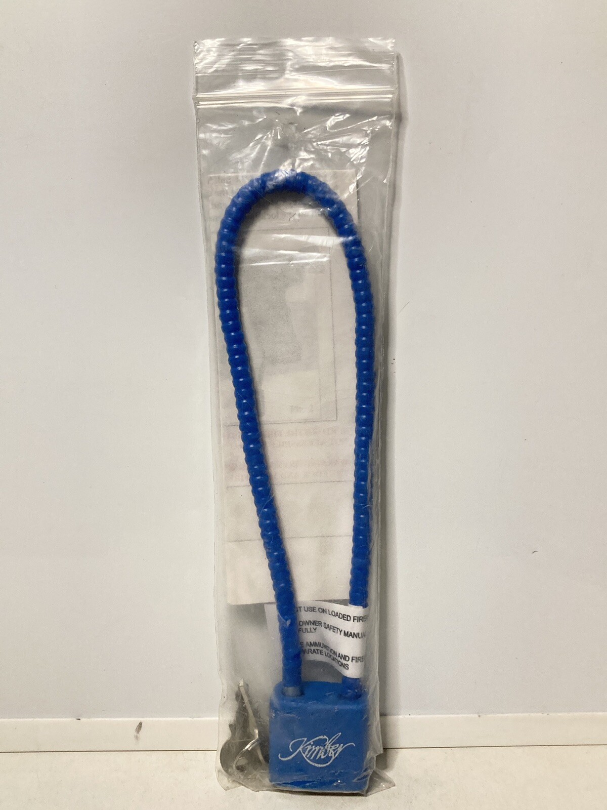 Regal Firearms Kimbey Gun Cable Lock Blue 15" Model R15LC w/ 2 Keys NEW