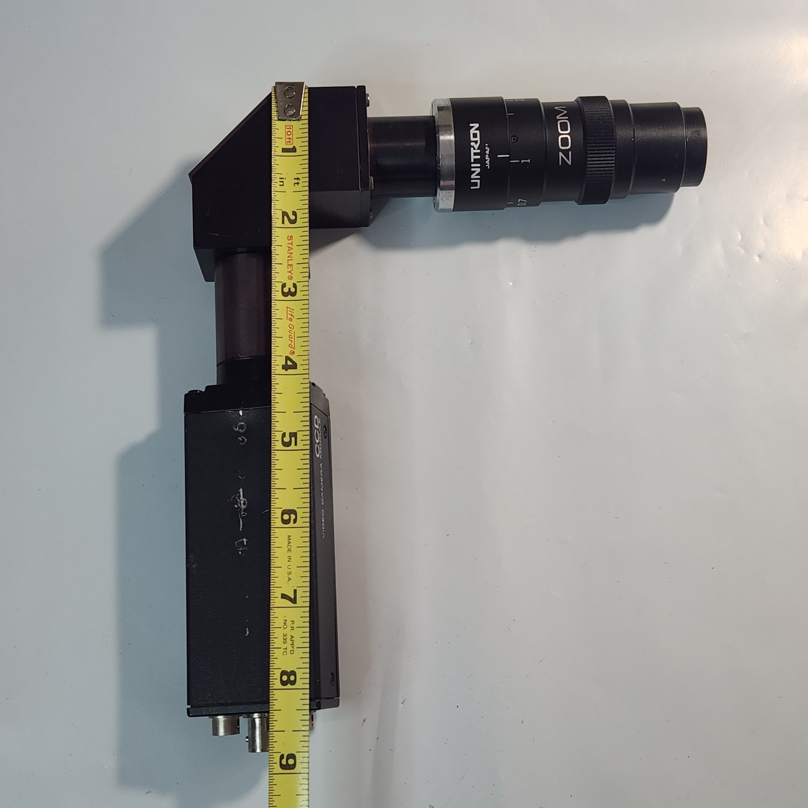 Sony XC-77 CCD Video Camera Module/Right-Angle Prism Adapter/Unitron 1:6.5 Lens