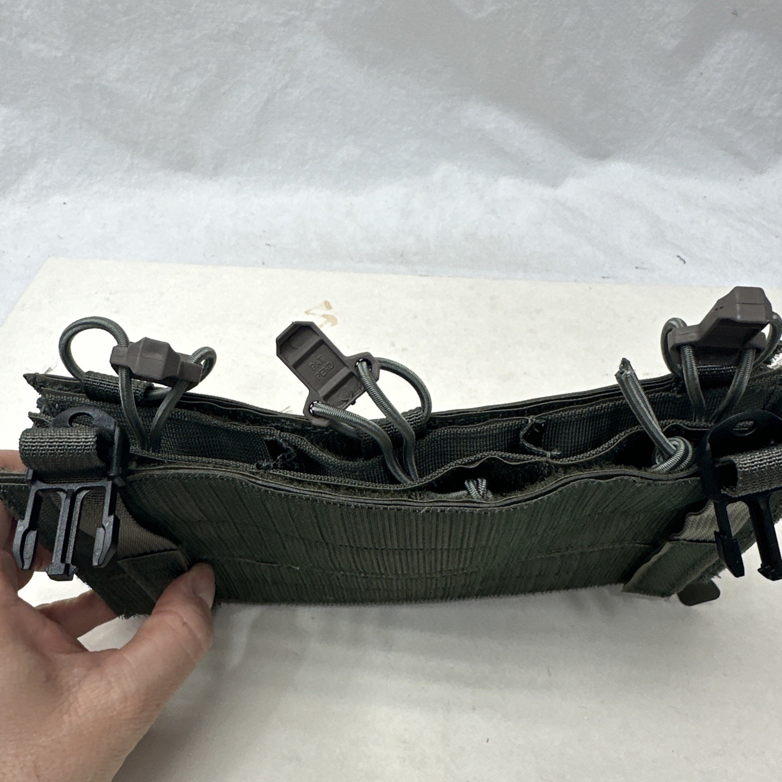 London Bridge LBX-6904B 3x1 5.56 Ranger Green Placard W/ MOLLE Front 3/4 & 1in
