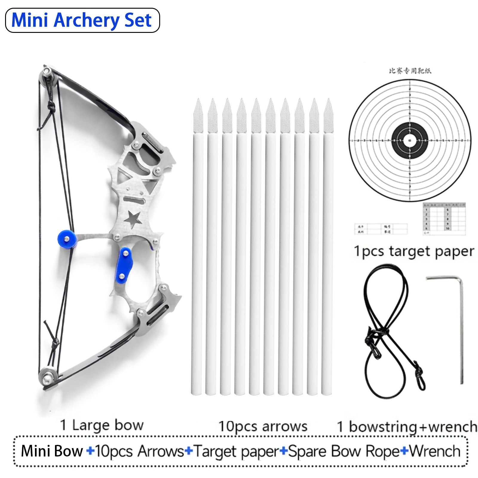 Mini Archery Bow Set Right Hand Mini Compound Bow Mini Hunting Bow Metal Mate...