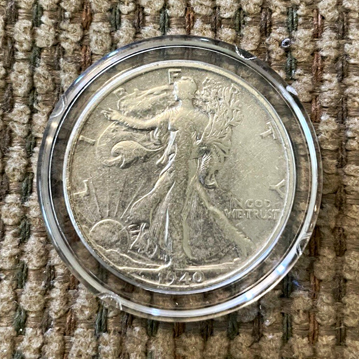 Liberty Walking Walking Liberty 1940 S 50C Half Dollar US Coin 90% Silver