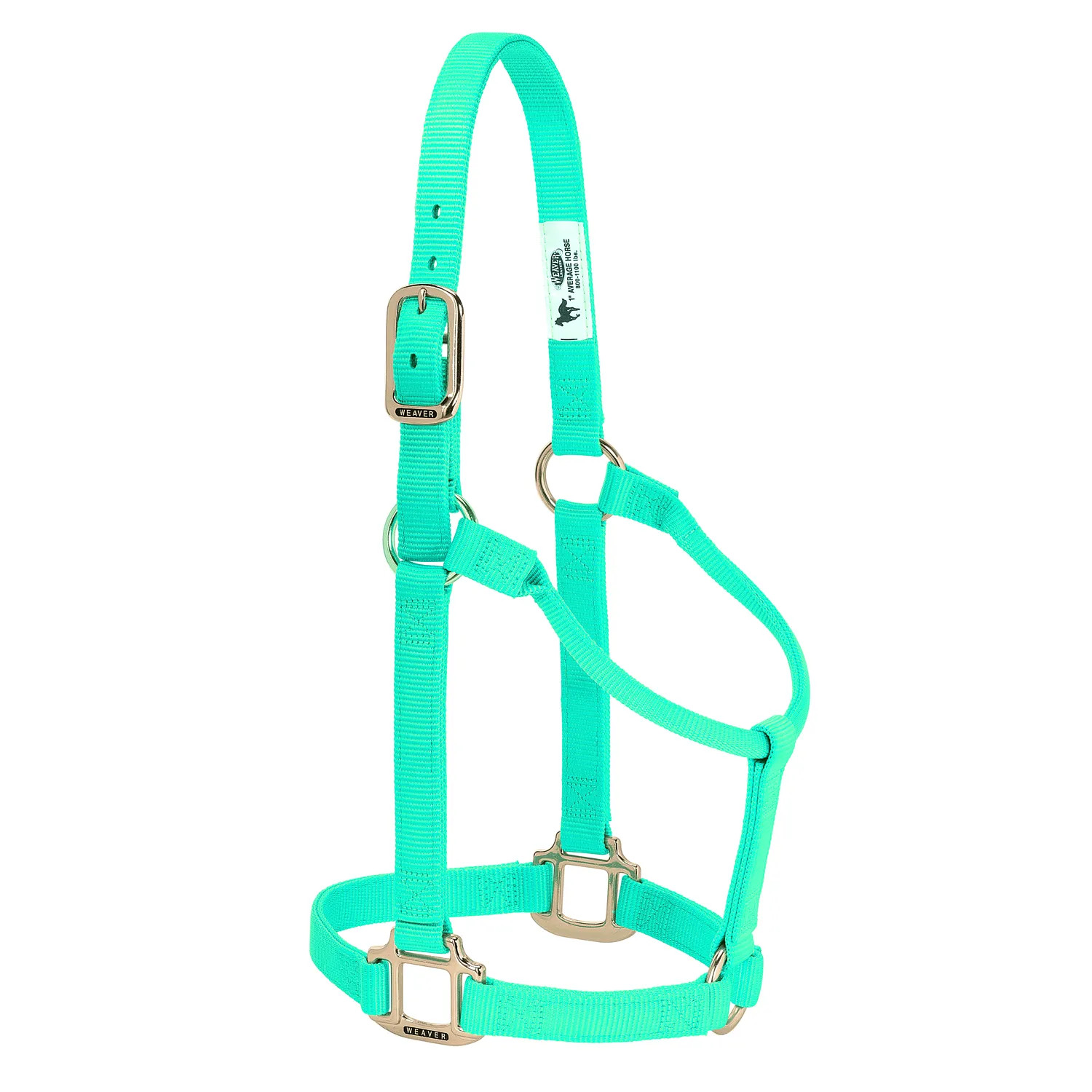 Weaver Leather Original 1” Nylon Halter - Triple-Ply, Brass Hardware