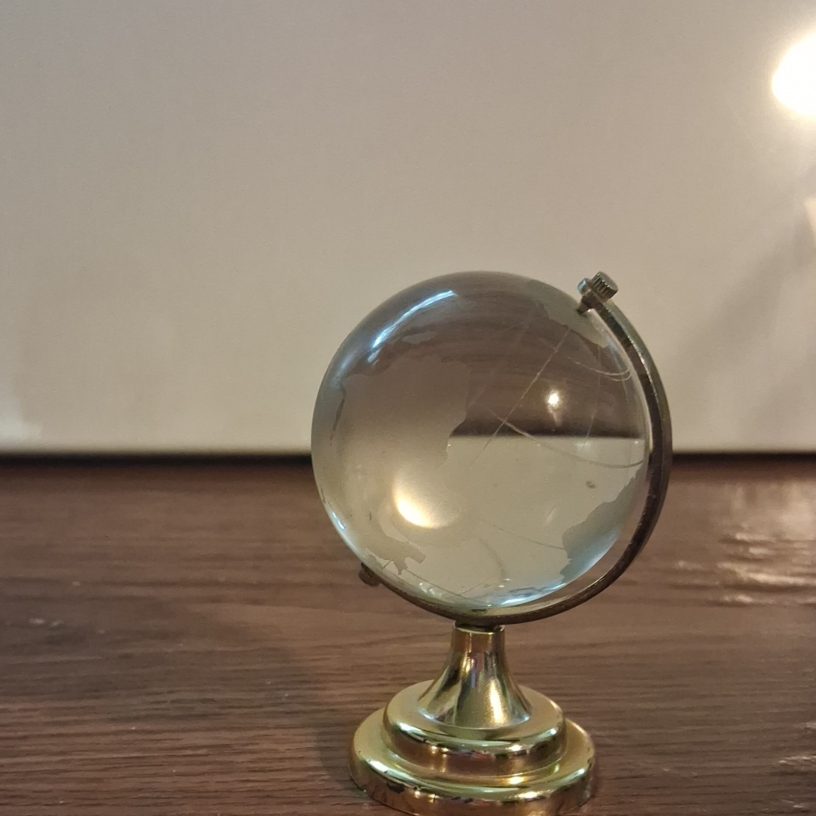 Clear Glass Tabletop Decorative Globe